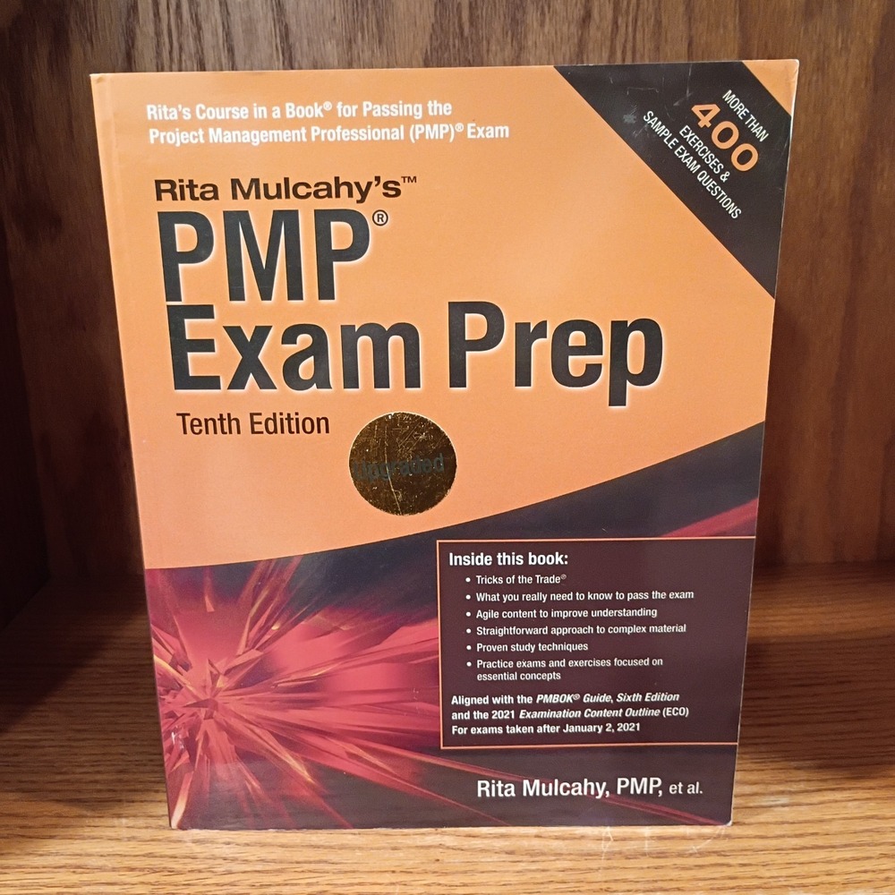 PMP EXAM PREP 10th Edition Paperback, by Rita Mulcahy - Very Good